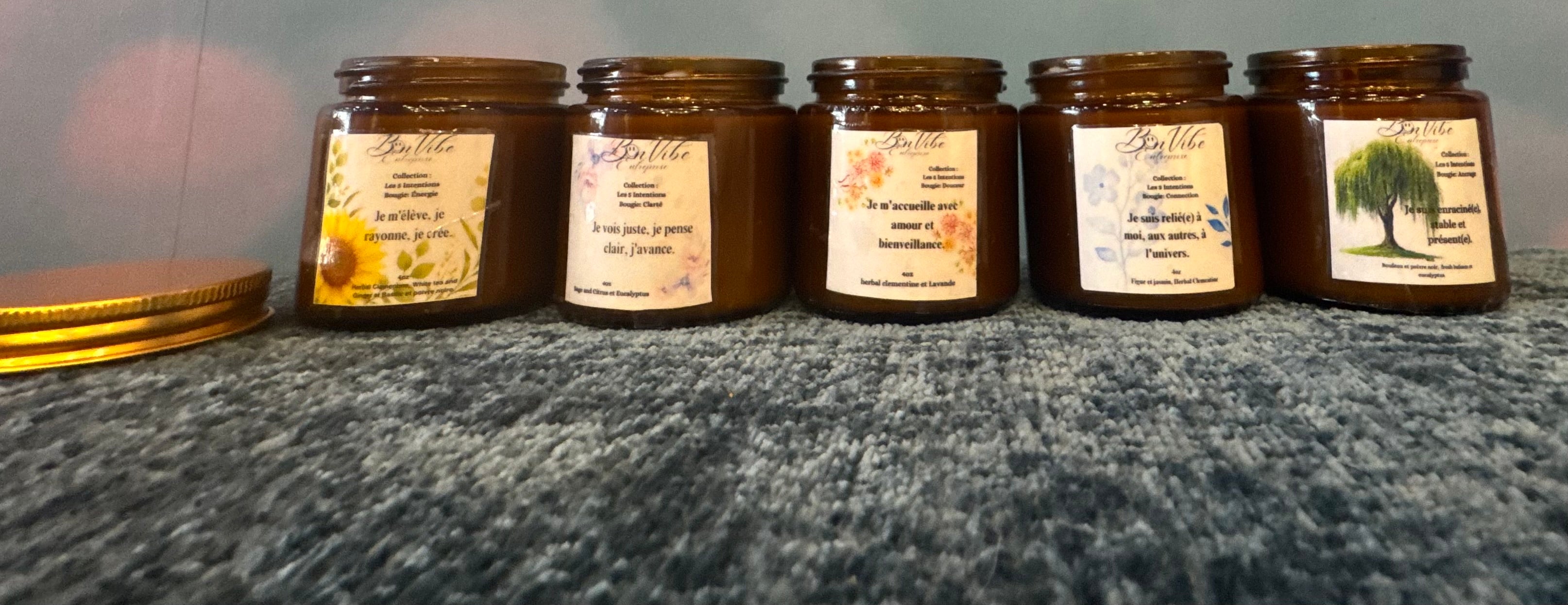 Bougies Les 5 Intentions