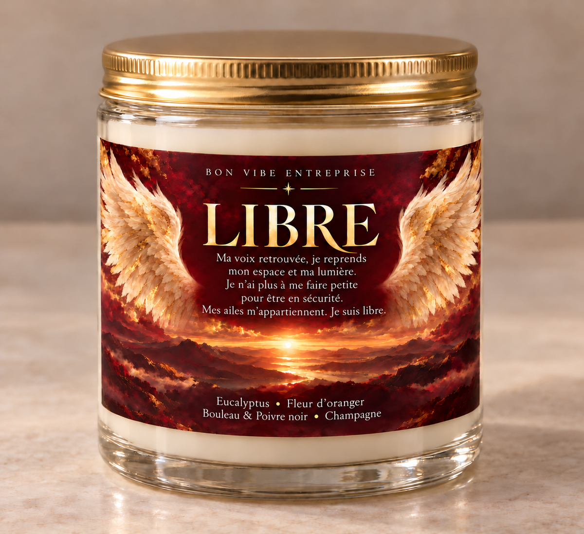LIBRE | Bougie d'intention | Précommande
