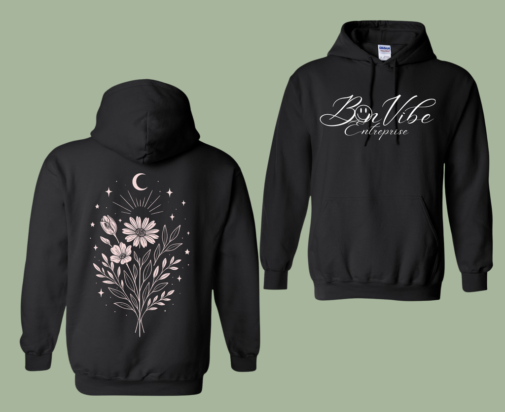 Hoodie Floral Céleste