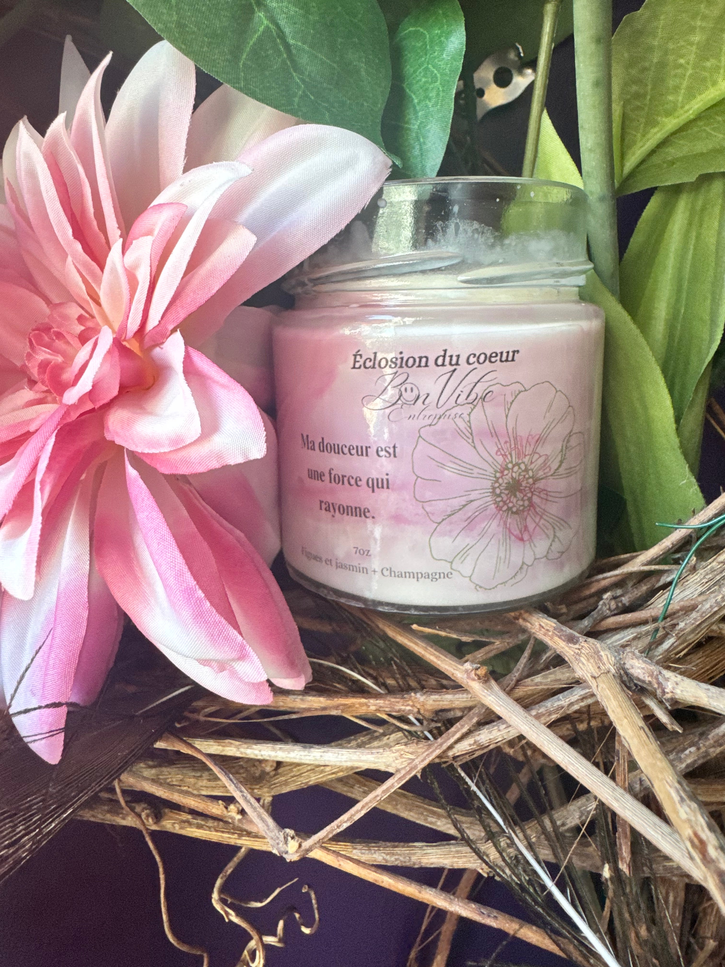 Bougie Éclosion du Coeur